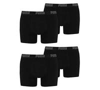 PUMA Herren Boxer Basic Unterhosen 4er Pack 521015001 (Black/Black, XL)