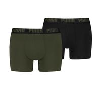 PUMA Herren Boxer Boxershorts Shorts Unterhosen Comfort Stretch 2er Pack, Farbe:Mehrfarbig, Größe:XL, Artikel:-014 Forest Night Tonal