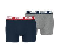 PUMA Herren Boxer Boxershorts Shorts Unterhosen Comfort Stretch 2er Pack, Wäschegröße:M, Artikel:-006 Navy/Grey Melange