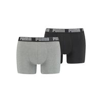 Puma Herren Boxershorts 2er Pack Dark Grey Melange / Black : XL