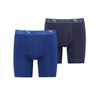 Puma Boxershorts Sport Long Boxer 2er Pack Baumwolle/Elasthan Blau XL Herren