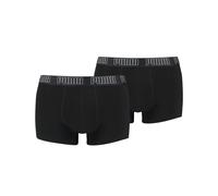 PUMA Herren Trunks Basic – 2er-Pack – Rot/Schwarz – Größe M