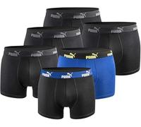 PUMA Herren Boxershort Limited Statement Edition 6er Pack - Black-Blue-Yellow New - Gr. XL