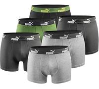 PUMA Herren Boxershort Limited Statement Edition 6er Pack - Green-Darkgrey-Black New - Gr. M