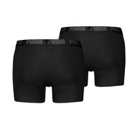 PUMA Herren Boxershorts, 2er Pack - Everyday Basic Boxers 2P, Cotton Stretch, einfarbig Schwarz / M M Schwarz