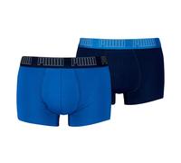 Puma Herren Boxershorts Everyday Trunks – 2er Pack, Baumwolle/Elasthan, Marine/Blau, Gr. L