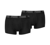PUMA Herren Boxershorts, 2er Pack - Everyday Trunks 2P, Cotton Stretch, einfarbig Schwarz L