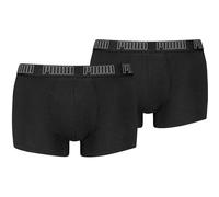 PUMA Herren Boxershorts, 2er Pack - Everyday Trunks 2P, Cotton Stretch, einfarbig XXL Schwarz