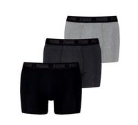 Puma Herren Boxershorts 3er Pack Black / Grey : XL