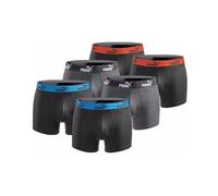Puma Herren Boxershorts 6er Pack black anthracite : M