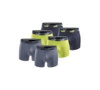 PUMA Boxershort 6er Pack Herren Basic Black Limited Edition - New Lime - Gr. M