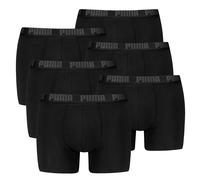 PUMA Herren Boxershorts, 6er Pack - Everyday Basic Boxers 6P, Cotton Stretch, einfarbig M Schwarz