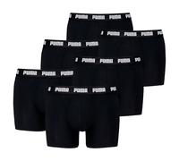 PUMA Herren Boxershorts, 6er Pack - Everyday Boxers 6P, Cotton Stretch, einfarbig Schwarz/Weiß / XXL XXL Schwarz