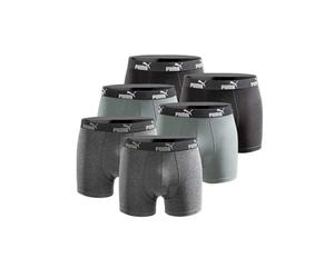Puma Herren Boxershorts 6er Pack green black : XXL