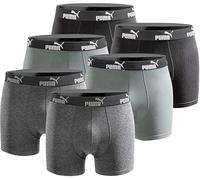 PUMA Boxershort 6er Pack Herren Basic Black Limited Edition - New Black/Green- Gr.L