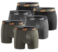 PUMA Herren Boxershorts 6er Pack Limited Edition New Orange Power S