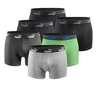 Puma Herren Boxershorts Limited Statement Edition 6er Pack Schwarz-Grün-Grau Neu Gr. XL