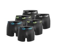 PUMA Boxershort 6er Pack Herren Basic Black Limited Edition - New Triple Black - Gr. XXL