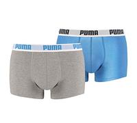 Puma Herren Boxershorts Basic 2er Pack, Blau-Grau, S, 521025001
