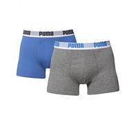 Puma Herren Boxershorts Basic 2er Pack, blue / grey, M, 521015001