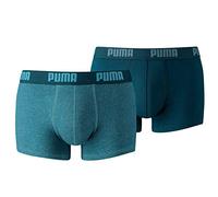 PUMA Herren Boxershorts Basic Trunk 2P, Denim, M, 521025001