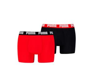 Puma Herren Boxershorts Men Everday Basic Boxers 2P 701226387-011 S Red/Black