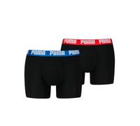 Puma Herren Boxershorts Organically 2er Pack Black / Blue / Red : XL