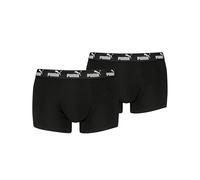 Puma Herren Boxershorts Trunks Basic Elements – Baumwolle & Elasthan – 4er Pack Schwarz M