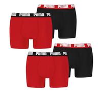 PUMA Herren Boxershorts Trunks Basic Elements aus Baumwolle mit Elasthan, 4er Pack