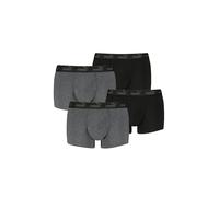 Puma Herren Boxershorts Trunks Basic Elements aus Baumwolle mit Elasthan, 4er Pack, Größe XL in Grau Schwarz