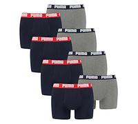 Puma Boxershorts 2er-Pack - Herren - 1x blau, 1x grau/meliert in Größe 6