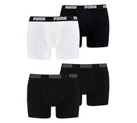 PUMA Herren Boxershorts Unterhosen 100004386 4er Pack, Wäschegröße:L, Artikel:-230 Black/Black + 301 White/Black