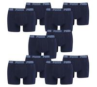 PUMA Herren Boxershorts Unterhosen 521015001 10er Pack, Farbe:321 - navy, Bekleidungsgröße:L