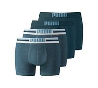 PUMA Herren Boxershorts Unterhosen Placed Logo Boxer 651003001 4er Pack, Farbe:Blau, Menge:4er Pack (2X 2er), Wäschegröße:XL, Artikel:-162 Denim