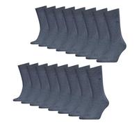 PUMA Herren Business Socken Strümpfe Classic Socks 8 Paar, Farbe:Blau, Größe:39-42, Artikel:-460 denim blue
