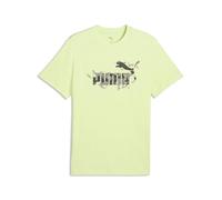 PUMA Herren Camo T-Shirt L, Apple Spritz Green