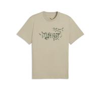 PUMA Herren Camo T-Shirt L, Pebble Gray Beige