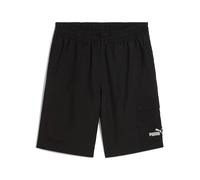 Shorts PUMA "ESS NO. 1 LOGO WOVEN CARGO SHORTS 9"", Herren, Gr. M, N-Gr, schwarz (puma schwarz), Obermaterial: 100% Polyester, unifarben, regular fit kniefrei, Hosen (25287253-M) puma schwarz