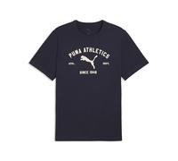 PUMA Class T-Shirt mit Grafik Herren, Kleidung, Blau, XL Blue