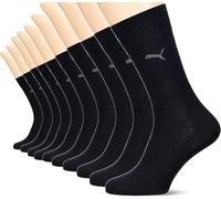PUMA Herren Classic Casual Business Socken 10er Pack (Black, 39-42)