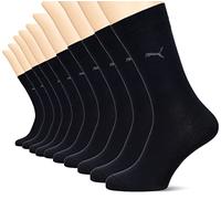 PUMA Herren Classic Casual Business Socken 10er Pack (Black, 43-46)