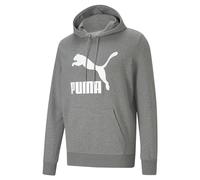 PUMA Herren Classics Hoodie Kapuzenpullover, Mittelgrau meliert, Small