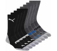 Puma Herren Cool Max Feuchtigkeitsableitende Athletic Crew Socken, 8 Paar, passend für Schuhgrößen 39-47
