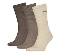 PUMA Sportsocken im 3er-Pack in Beige Melange, Größe 43-46