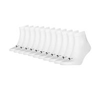 11 Paar Puma Quarter Unisex Sportsocken 47-49 PS11 Weiss