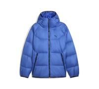 PUMA Herren Daunen-Pufferjacke mit Kapuze L, Mountain Blue