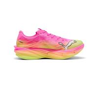 Puma Deviate NITRO Elite 4 Showtime Laufschuhe Rosa Gelb SS26, Größe 46 - EUR