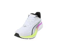 PUMA Herren Electrify Nitro 4 Straßen-Laufschuh, White-Pure Magenta-Yellow ALERT, 45 EU