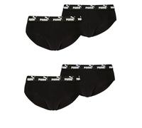PUMA Herren Elements Basic Brief Slips Unterwäsche im 4er Pack, XXL, 001 - Black