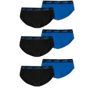 PUMA Herren Elements Brief Slips im 6er Pack, L, Blue/Black (002)